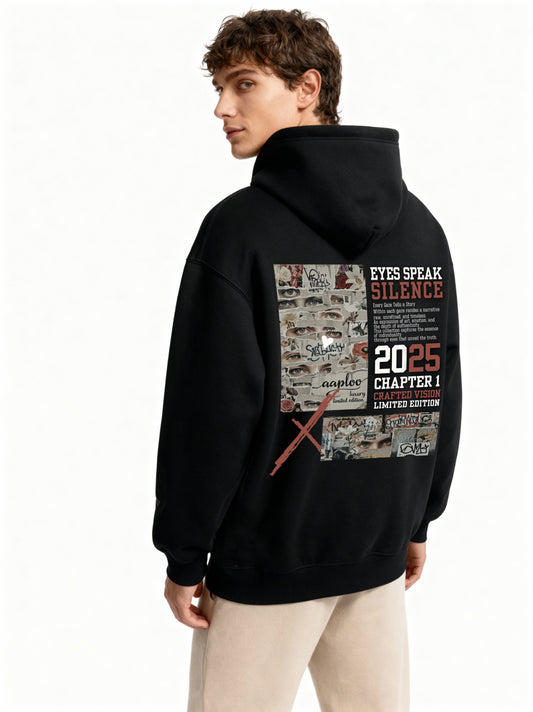 Eyes Speak Silence Hoodie – Black