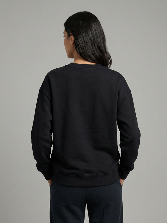 Aaploo Luxury 300 GSM Black Sweatshirt
