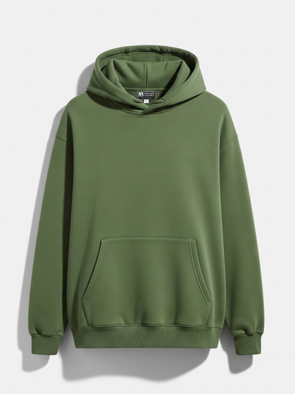 Olive Hoodie – Premium Cotton