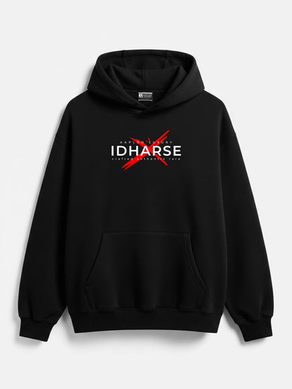 IDHARSE Signature Black Hoodie – Aaploo Luxury