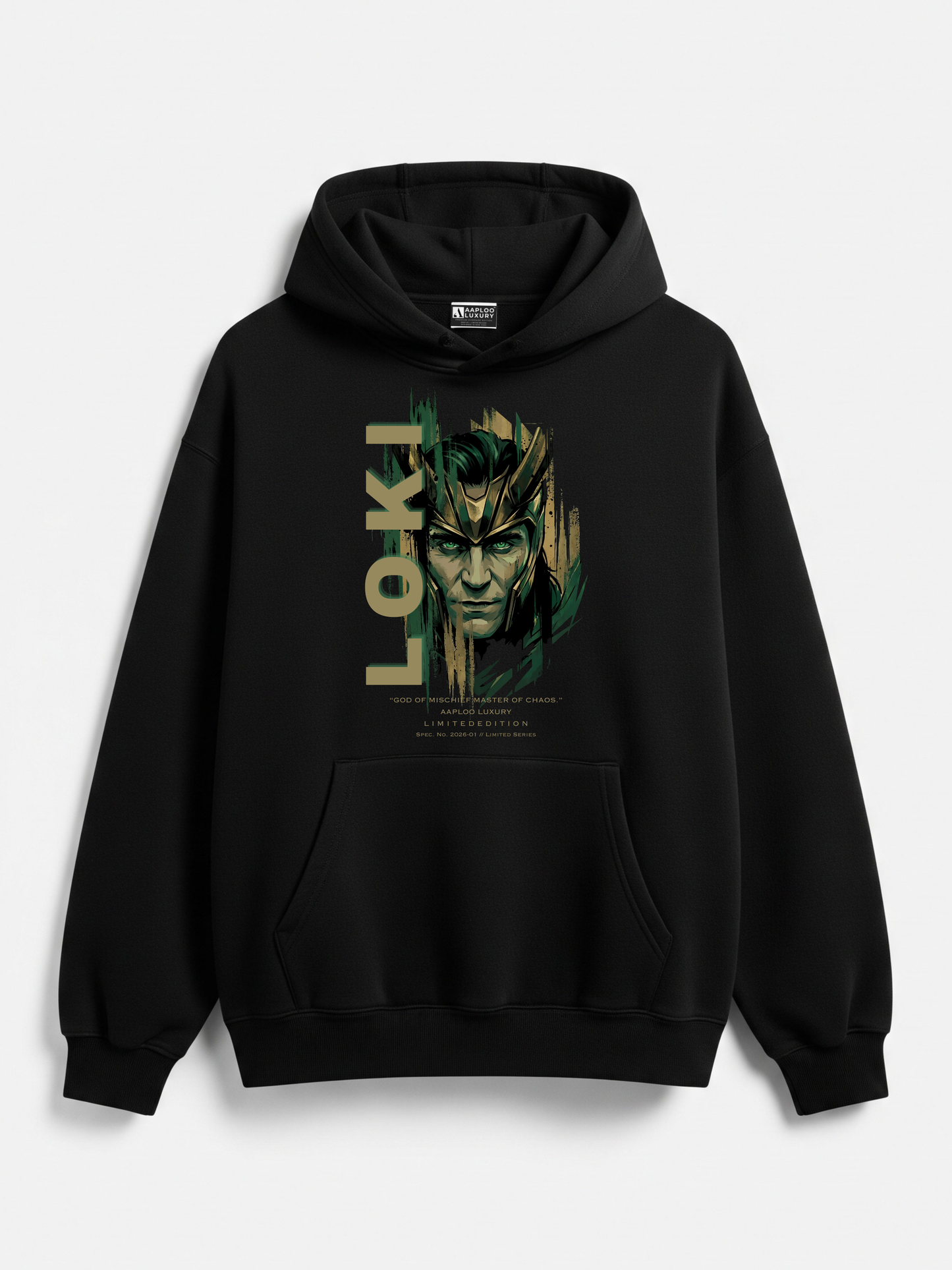 IDHARSE × AAPLOO LUXURY – LOKI INSPIRED TRICKSTER HOODIE | JANUARY LIMITED EDITION