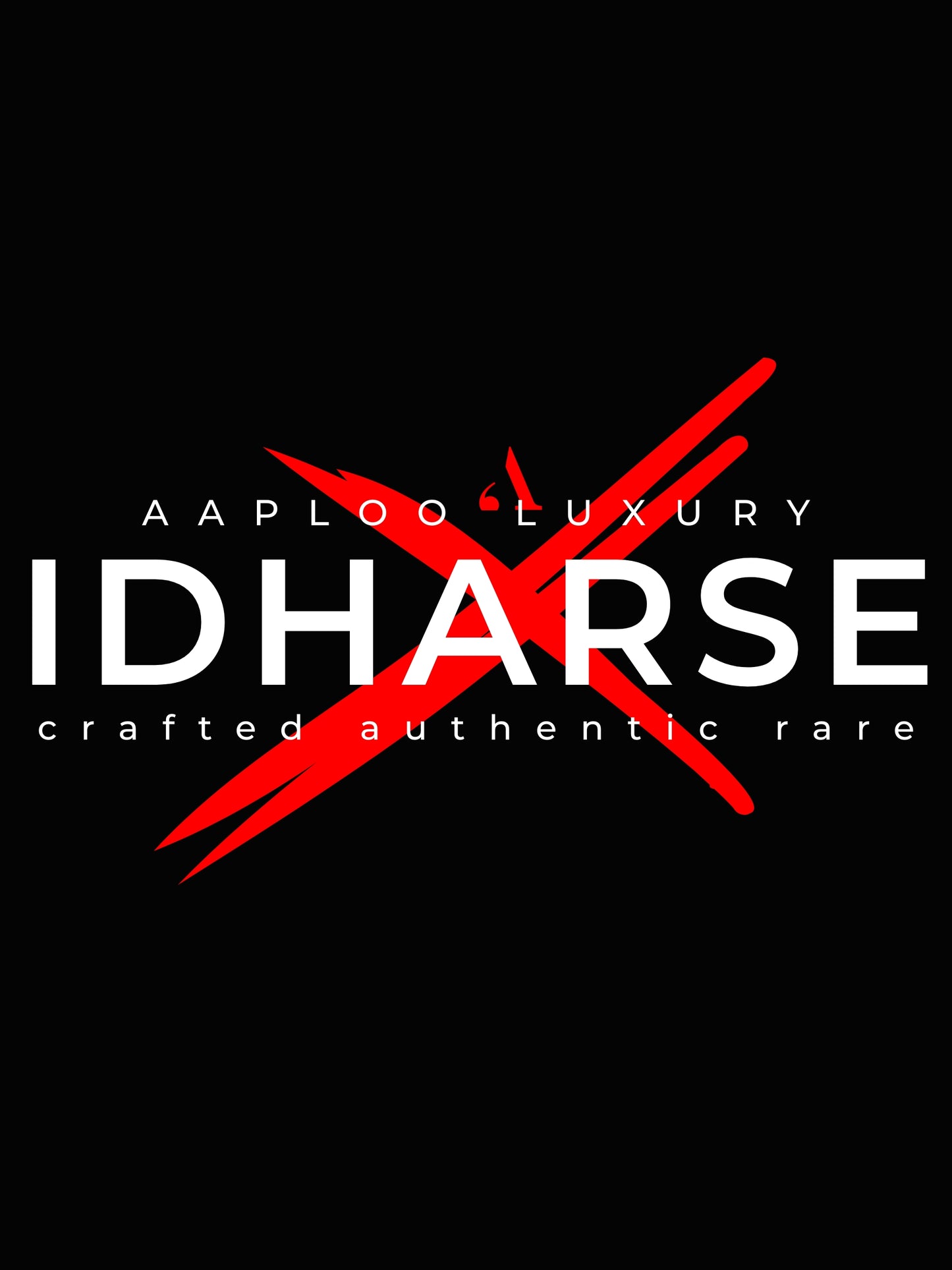 IDHARSE Signature Black Hoodie – Aaploo Luxury