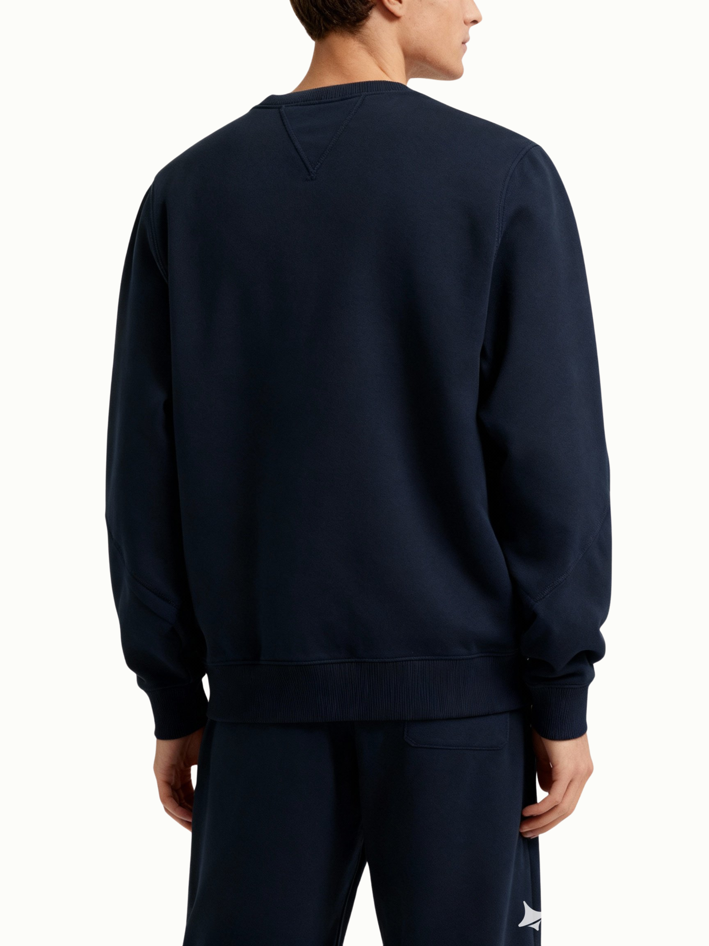 Navy Cotton Sweatshirt | 350 GSM Regular Fit | Aaploo Luxury