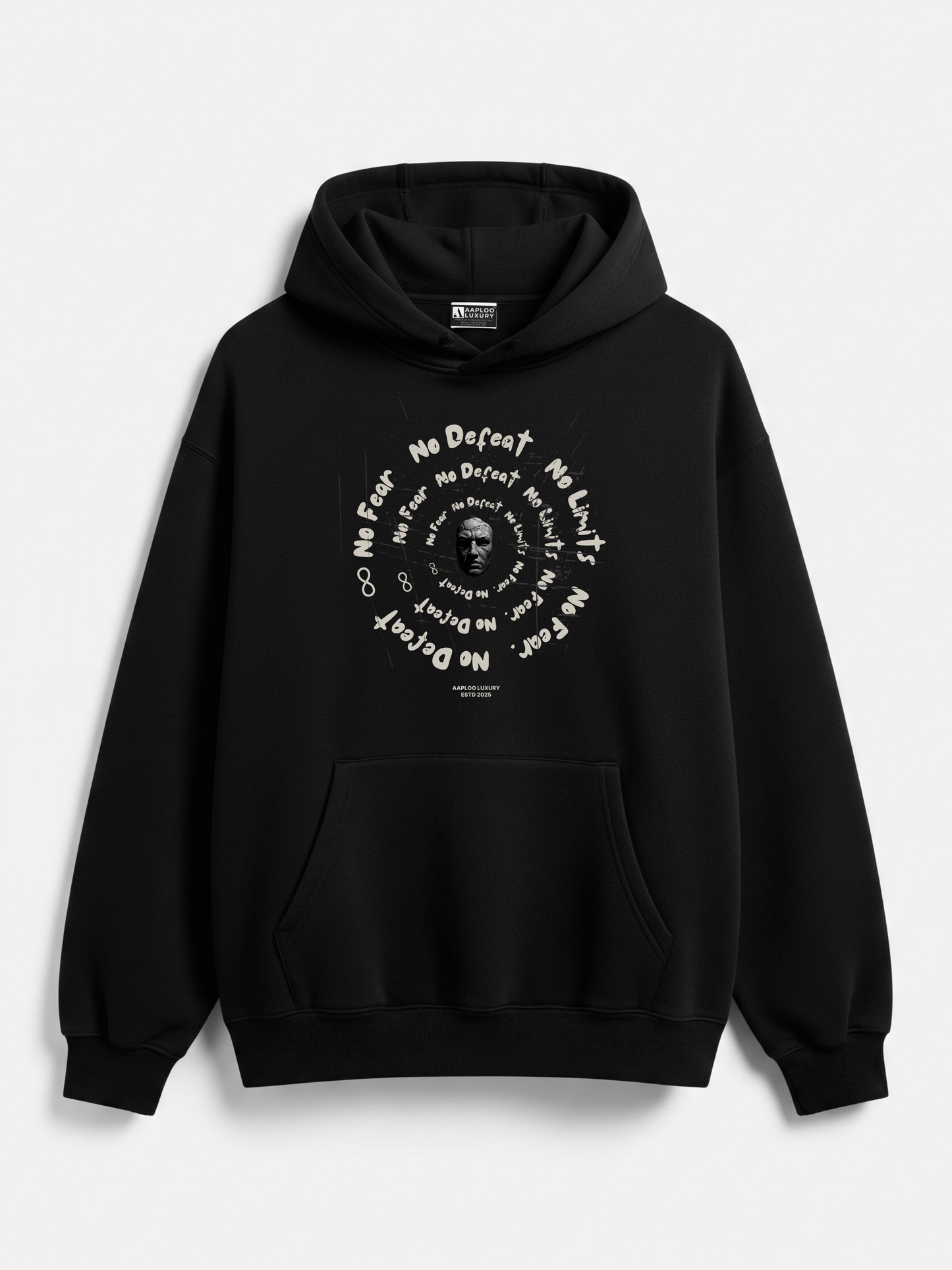 No Defeat Hoodie – Core Black