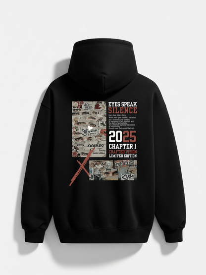 Eyes Speak Silence Hoodie – Black