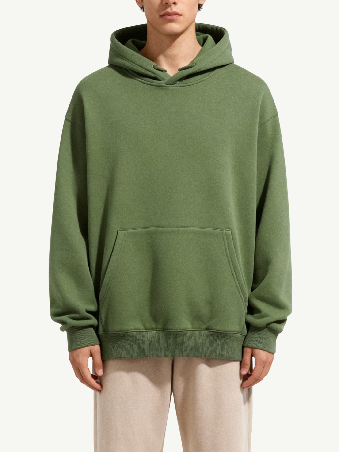Olive Hoodie – Premium Cotton