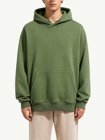 Olive Hoodie – Premium Cotton
