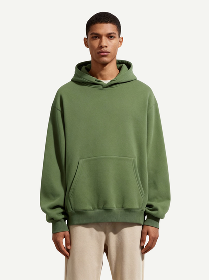 Olive Hoodie – Premium Cotton