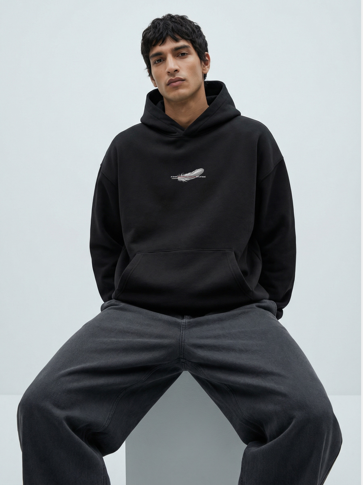 Feather Thought Hoodie – Light Mind, Heavy Heart