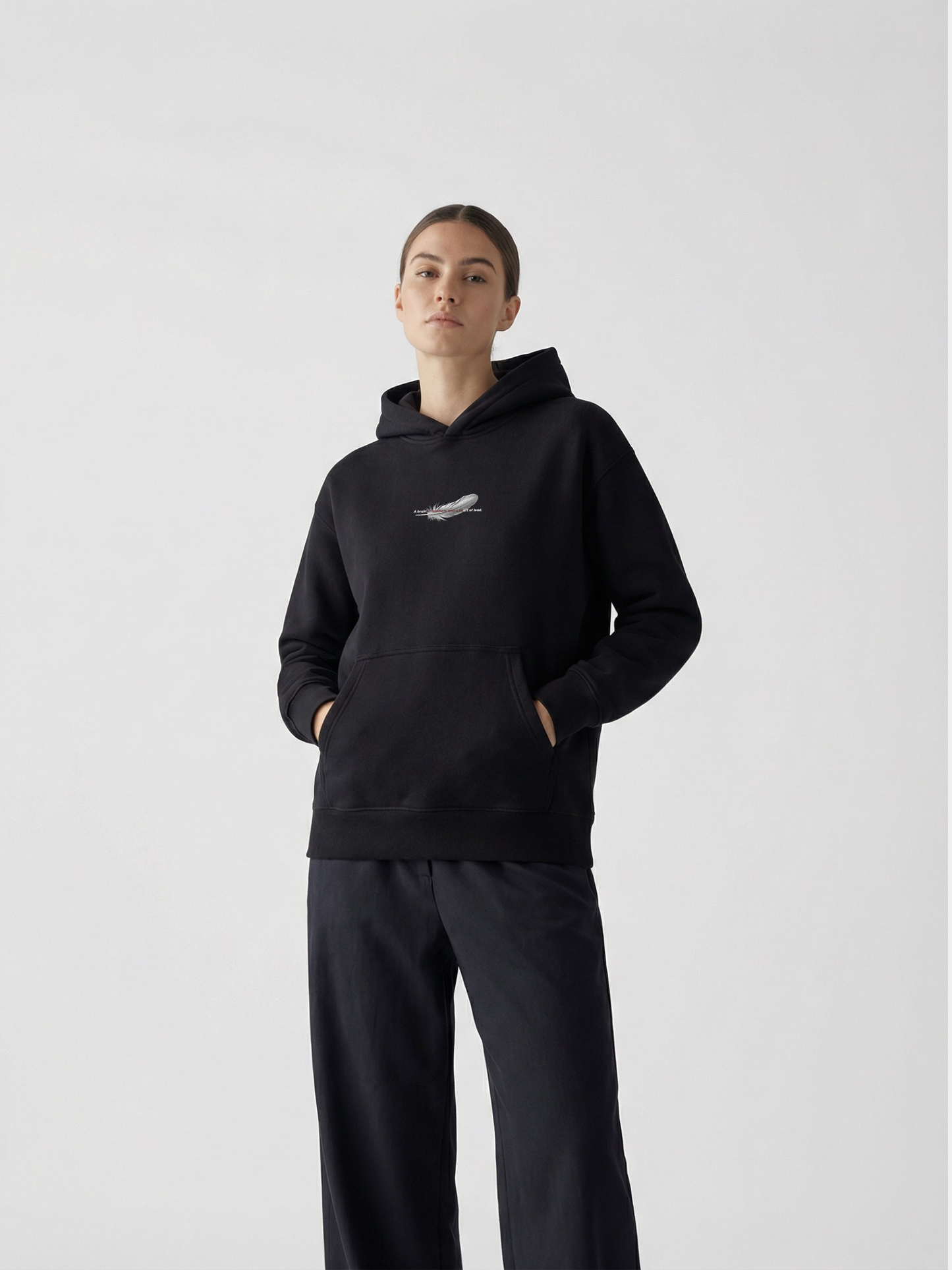 Feather Thought Hoodie – Light Mind, Heavy Heart