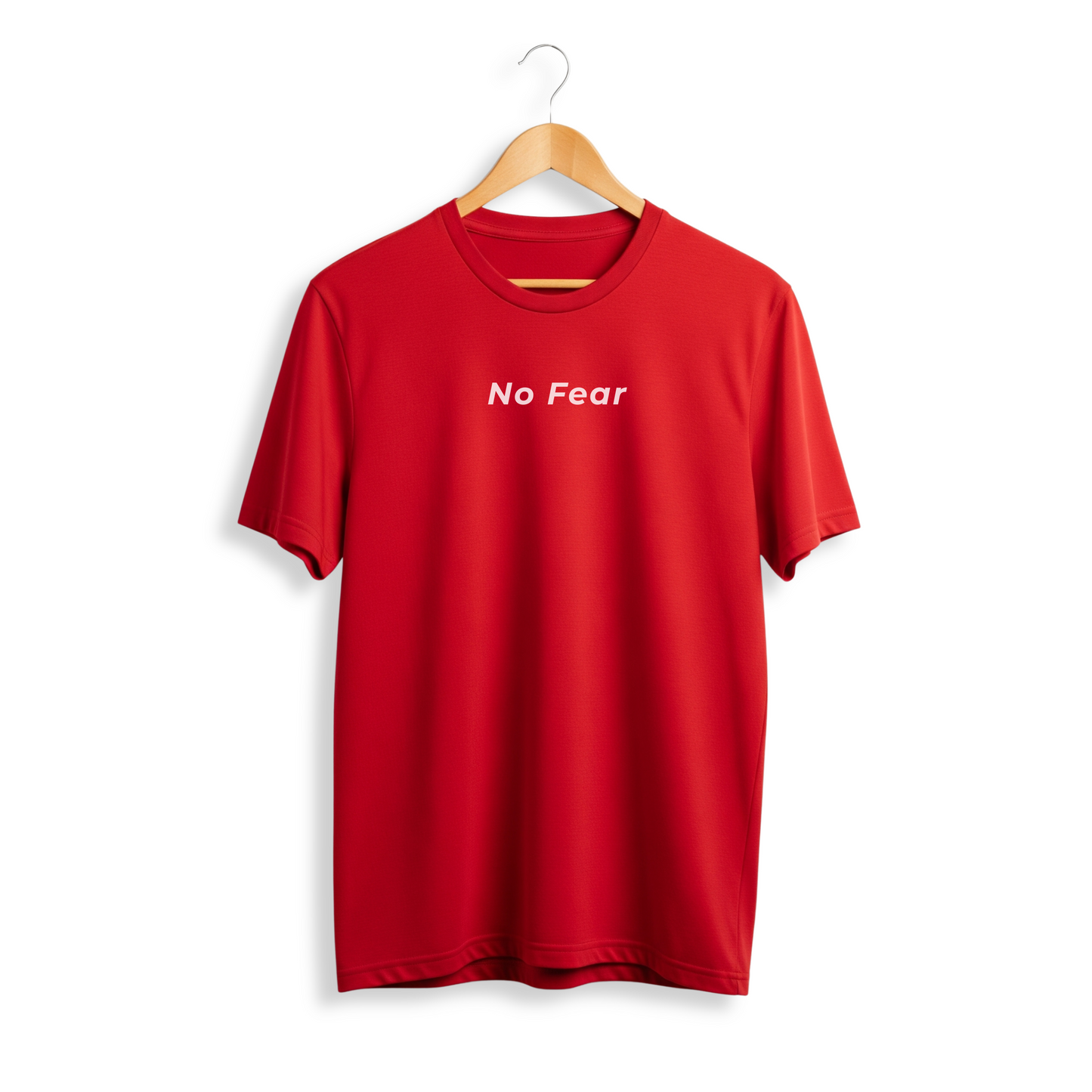 No Fear T-Shirt | 180 GSM Polyester | Feel-Good Slogan Tee IDHARSE