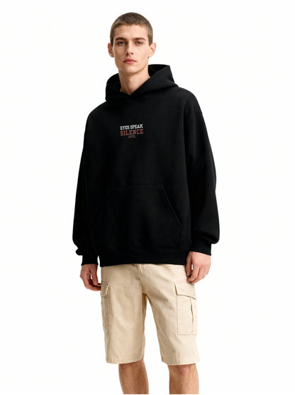 Eyes Speak Silence Hoodie – Black