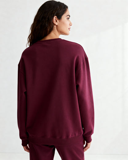 Wine Women’s 300 GSM Sweatshirt – Aaploo Luxury