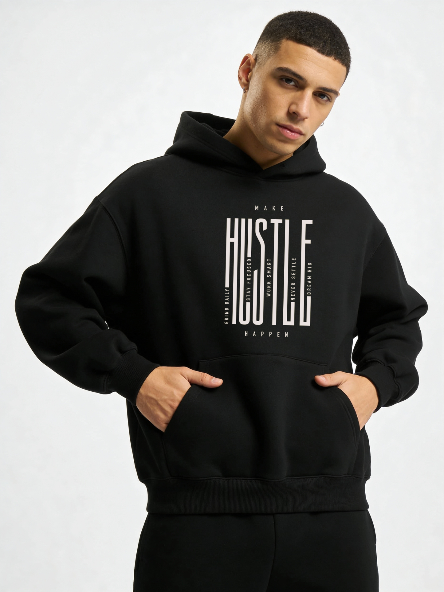 Hustle Statement Hoodie – 400 GSM Heavyweight
