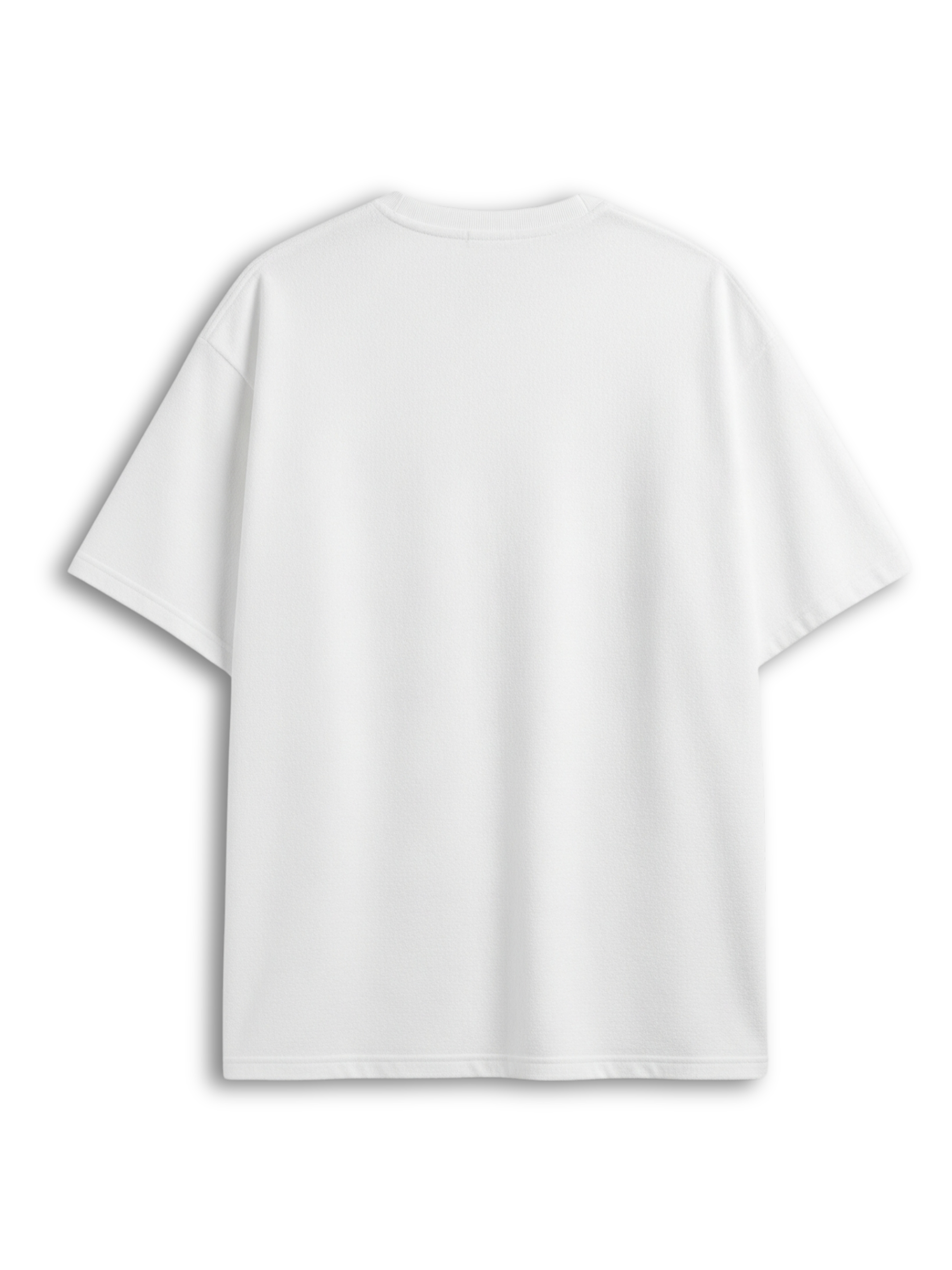 White t-shirt on a white background