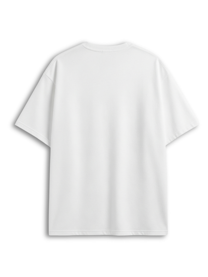 White t-shirt on a white background