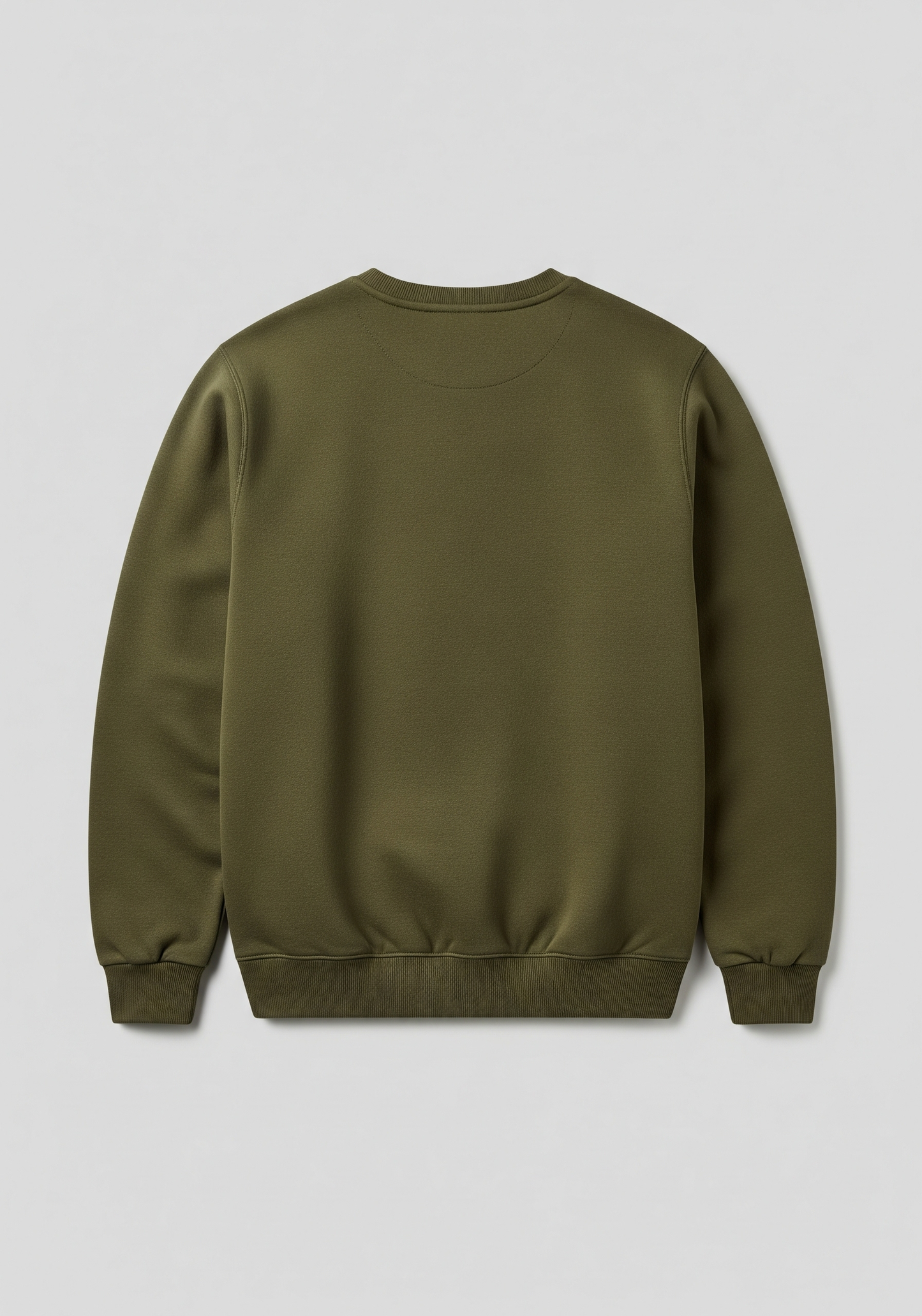 Green sweatshirt on a light gray background