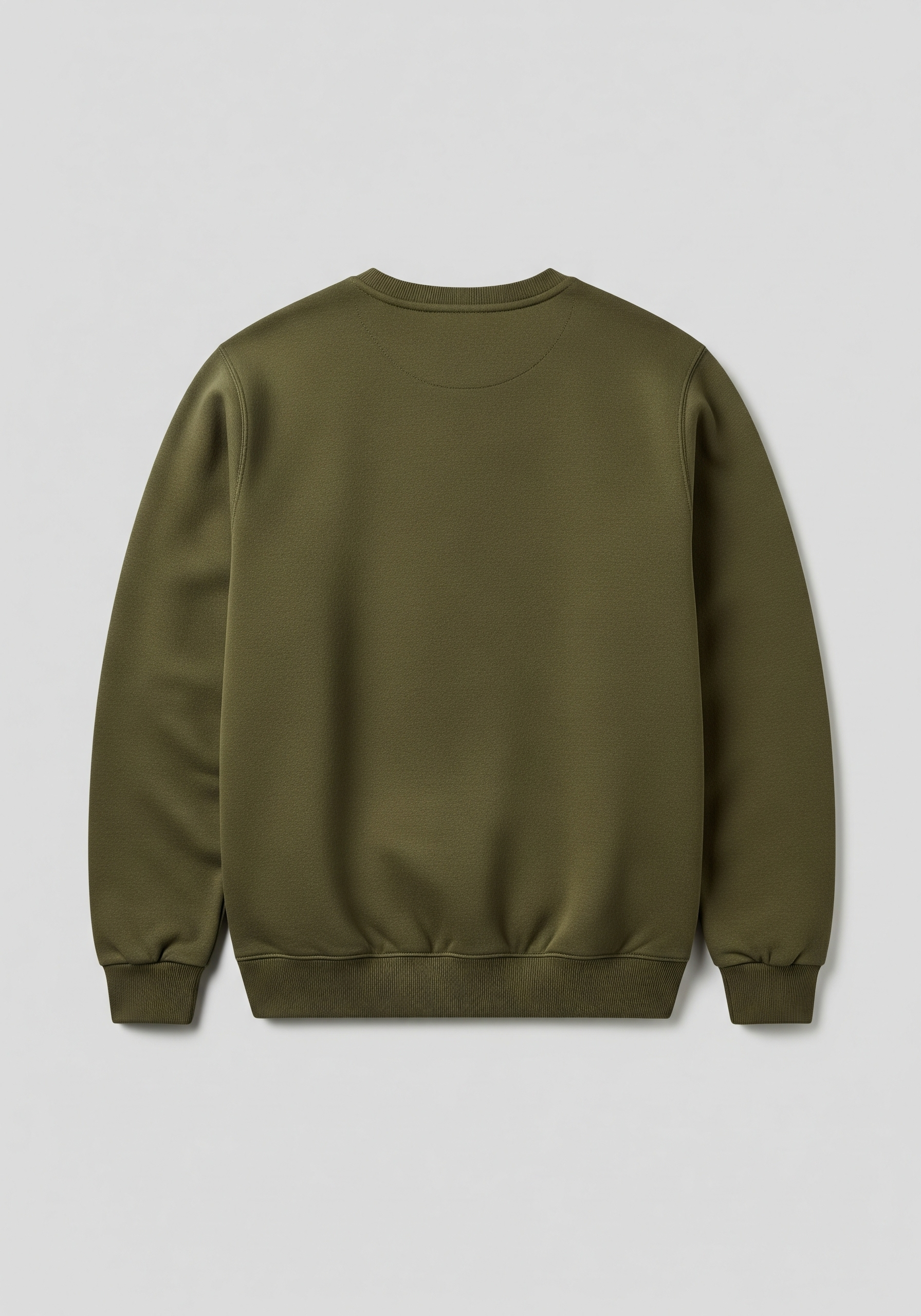 Green sweatshirt on a light gray background