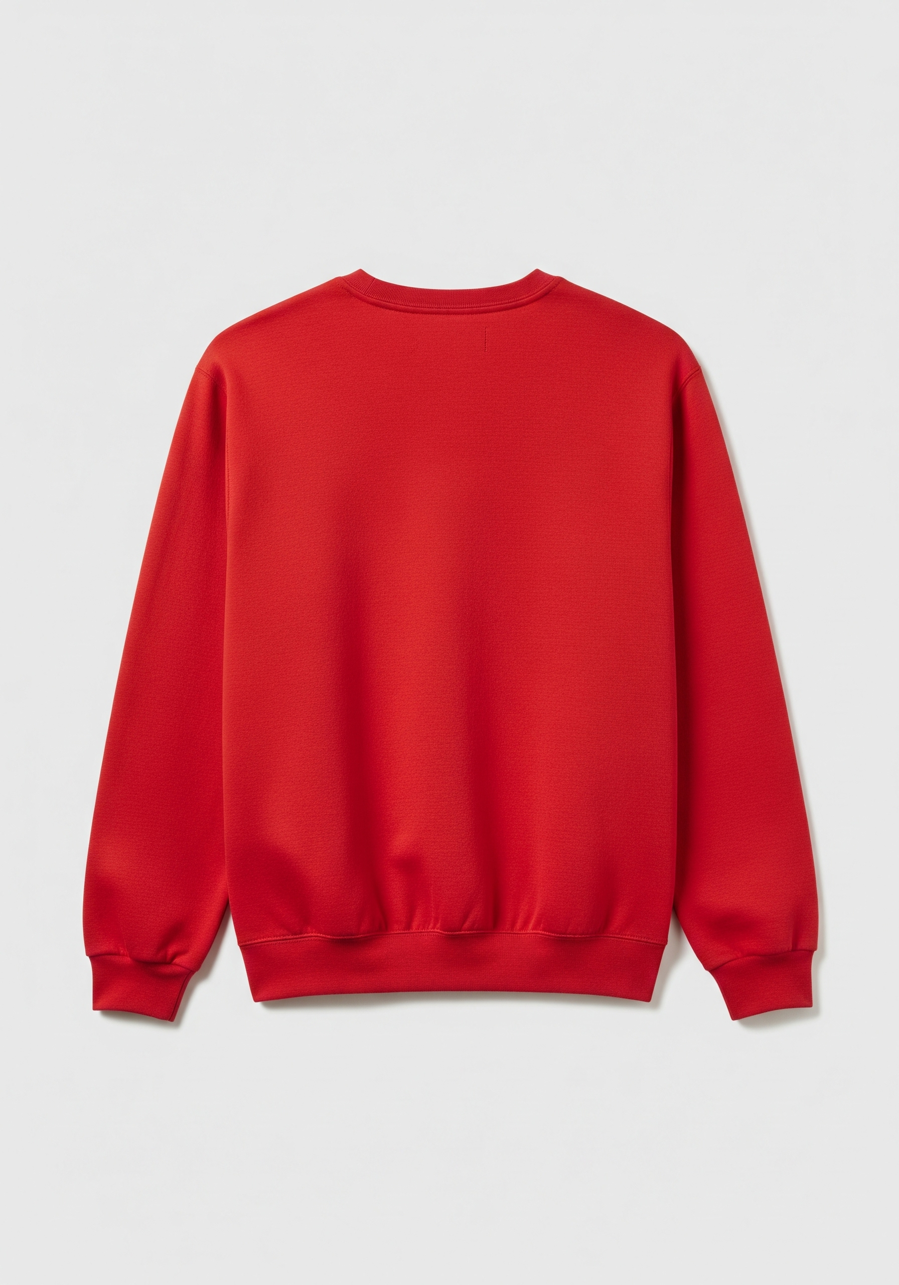 Red sweatshirt on a light gray background