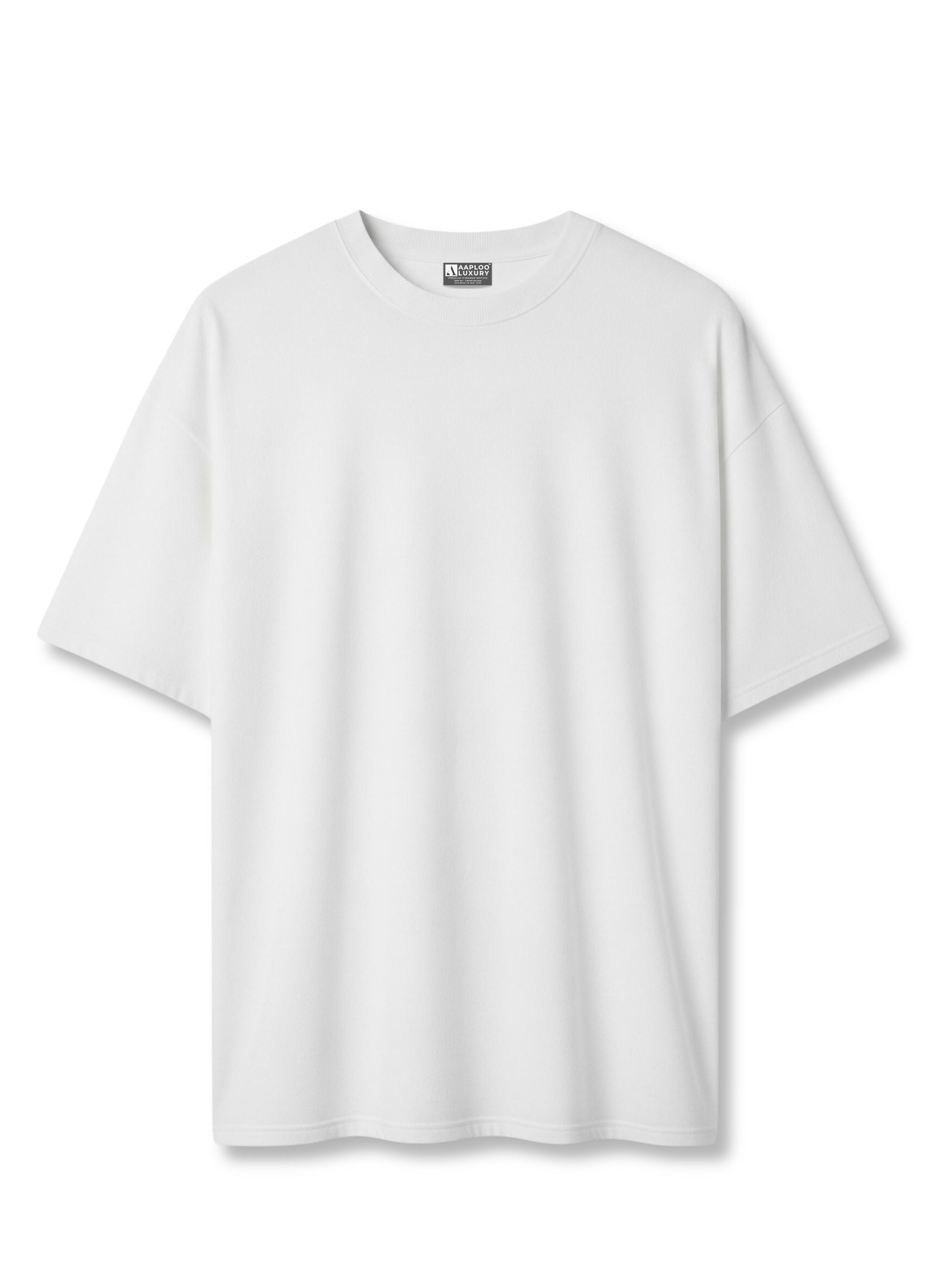 White t-shirt on a white background