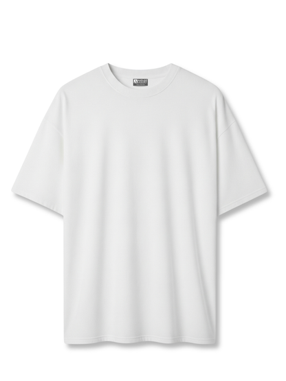 White t-shirt on a white background