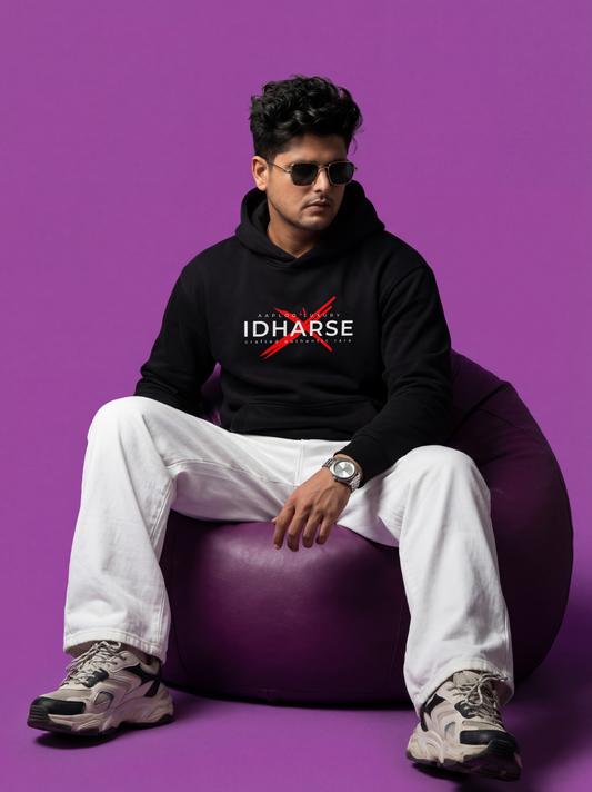 IDHARSE Signature Black Hoodie – Aaploo Luxury