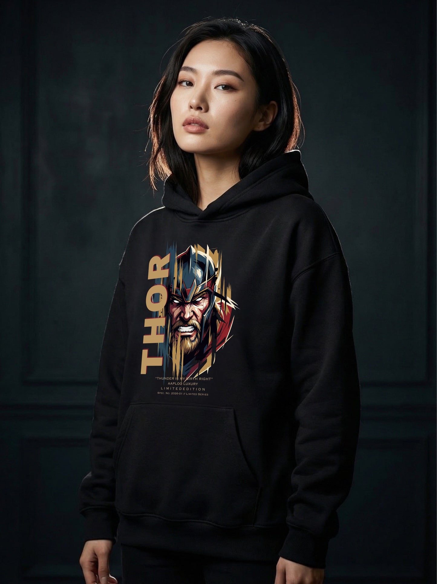 IDHARSE × AAPLOO LUXURY – THOR INSPIRED THUNDER HOODIE | JANUARY LIMITED EDITION