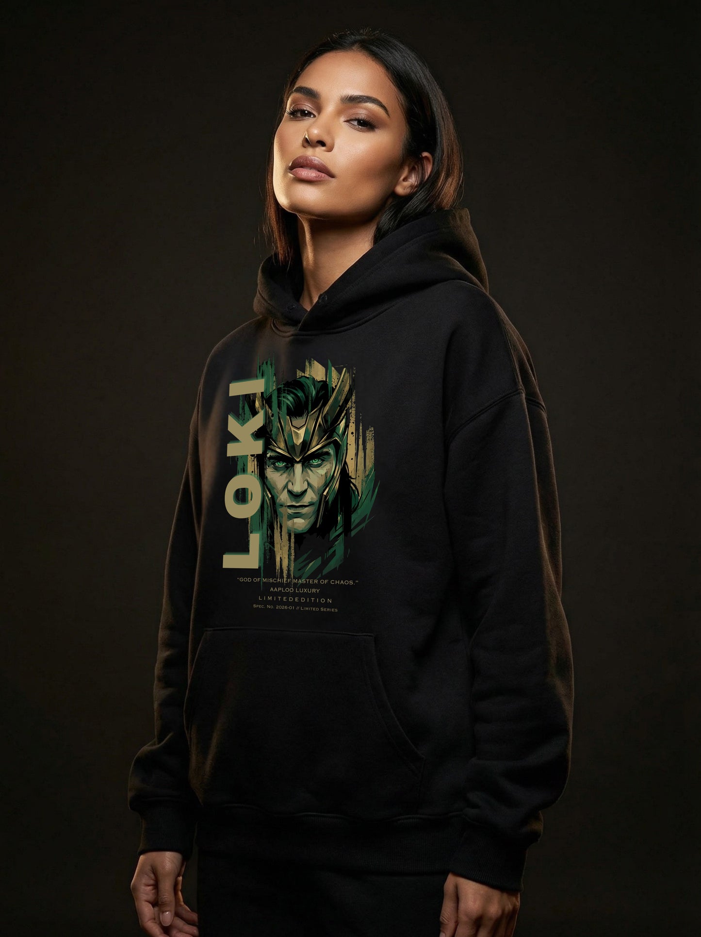 IDHARSE × AAPLOO LUXURY – LOKI INSPIRED TRICKSTER HOODIE | JANUARY LIMITED EDITION