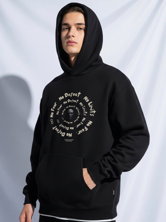 No Defeat Hoodie – Core Black