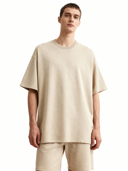 Beige Oversized Tee