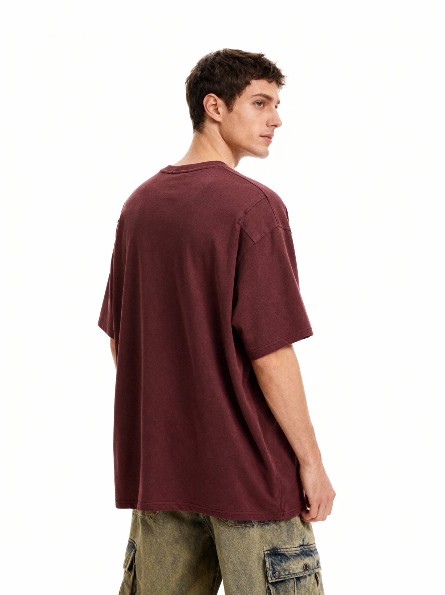Wine Oversized Tee