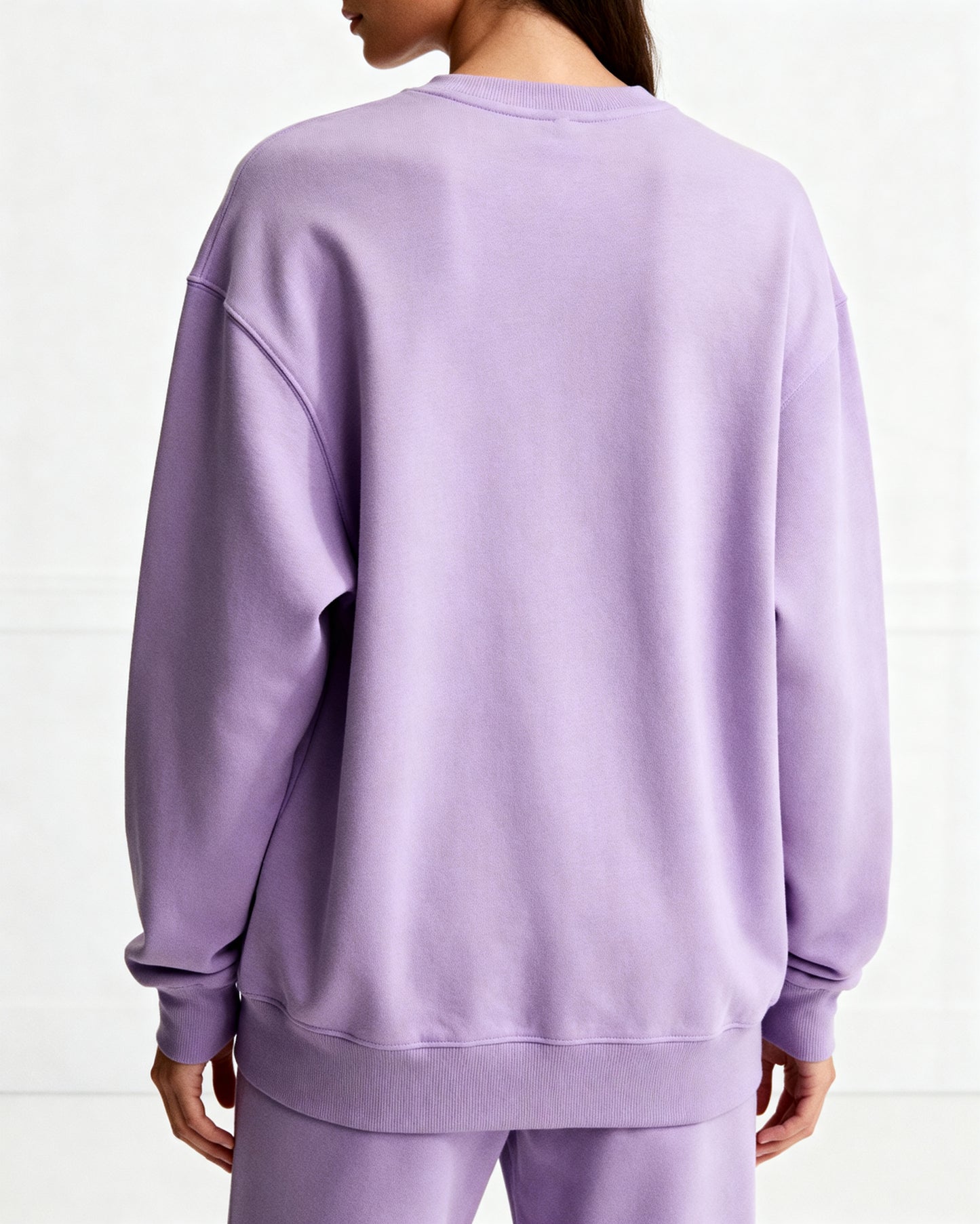Lavender 300 GSM Women’s Relaxed Fit Sweatshirt – Aaploo Luxury