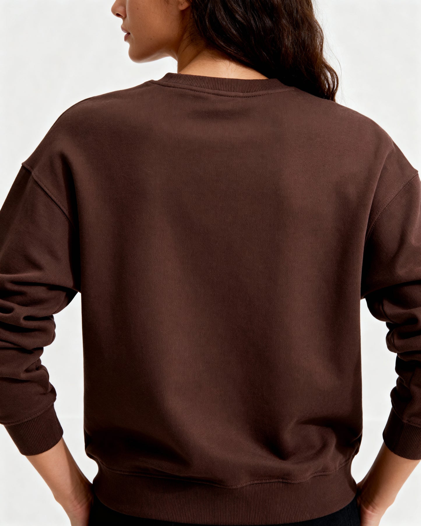 Brown 300 GSM Women’s Relaxed Fit Sweatshirt – Aaploo Luxury